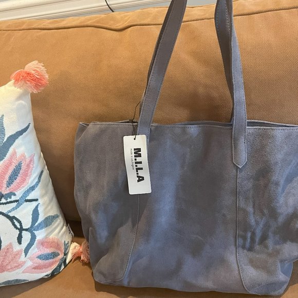M.I.L.A. Los Angeles Luxury Tote (Gray) - Picture 1 of 4
